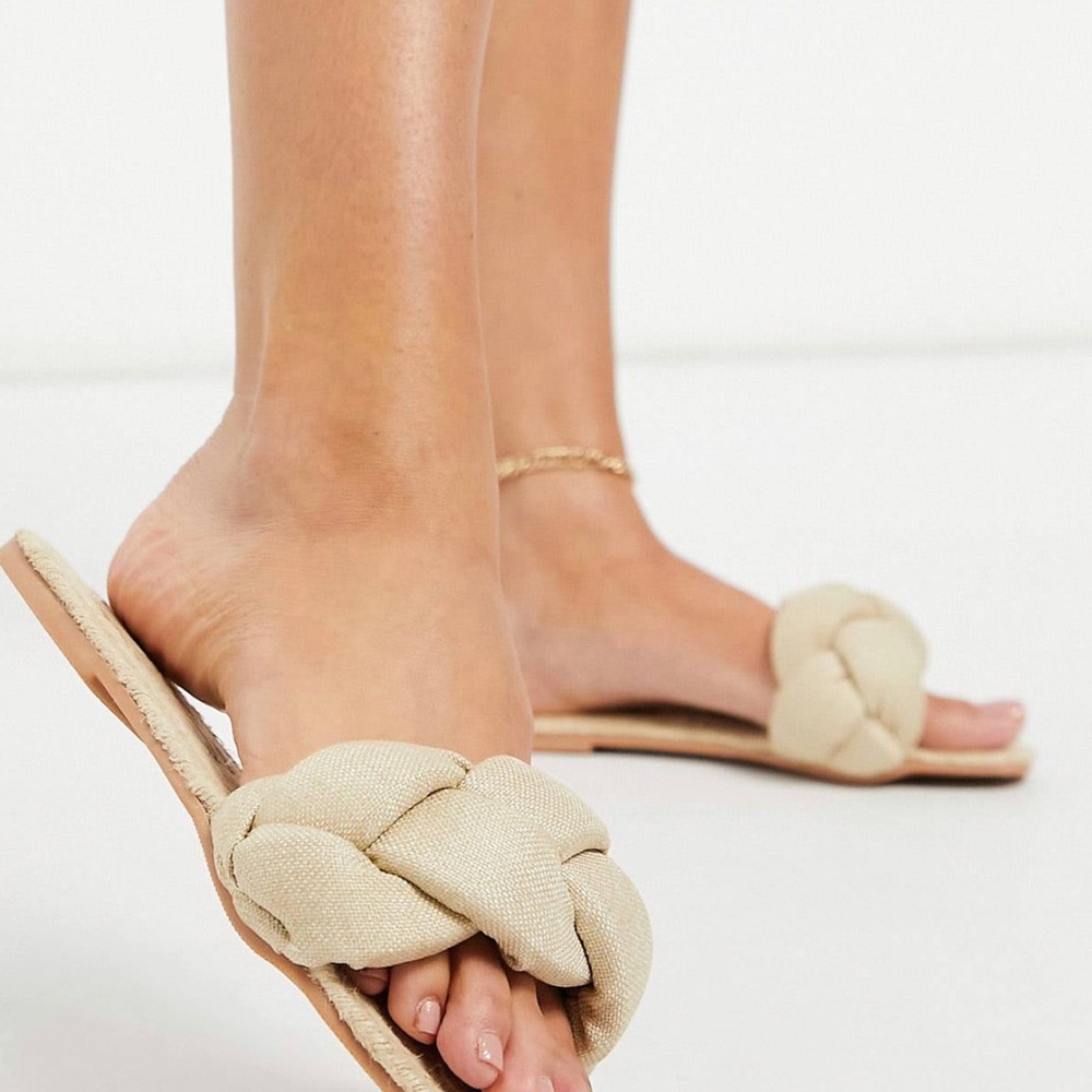 Braided Espadrilles Slides